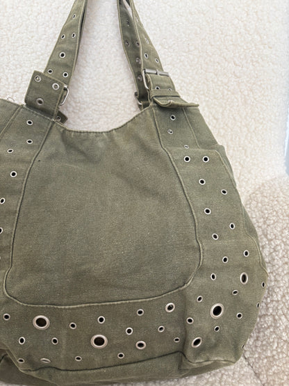 ARMY GREEN BOHO SHOULDER BAG