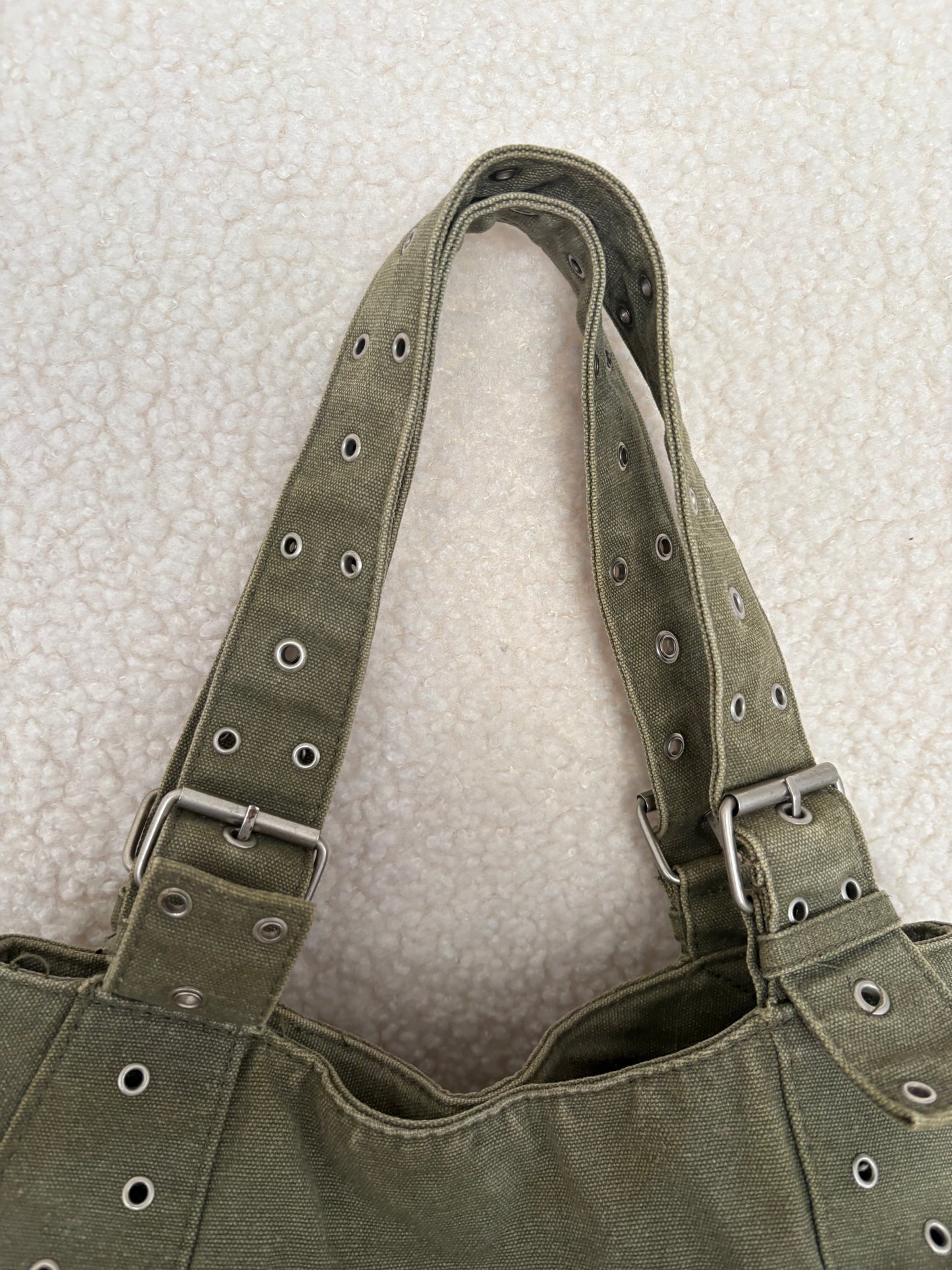 ARMY GREEN BOHO SHOULDER BAG