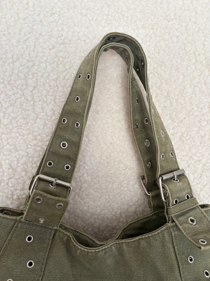 ARMY GREEN BOHO SHOULDER BAG