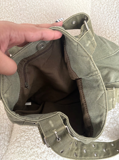 ARMY GREEN BOHO SHOULDER BAG
