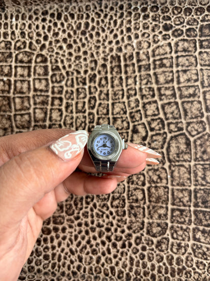 BABY BLUE RING WATCH