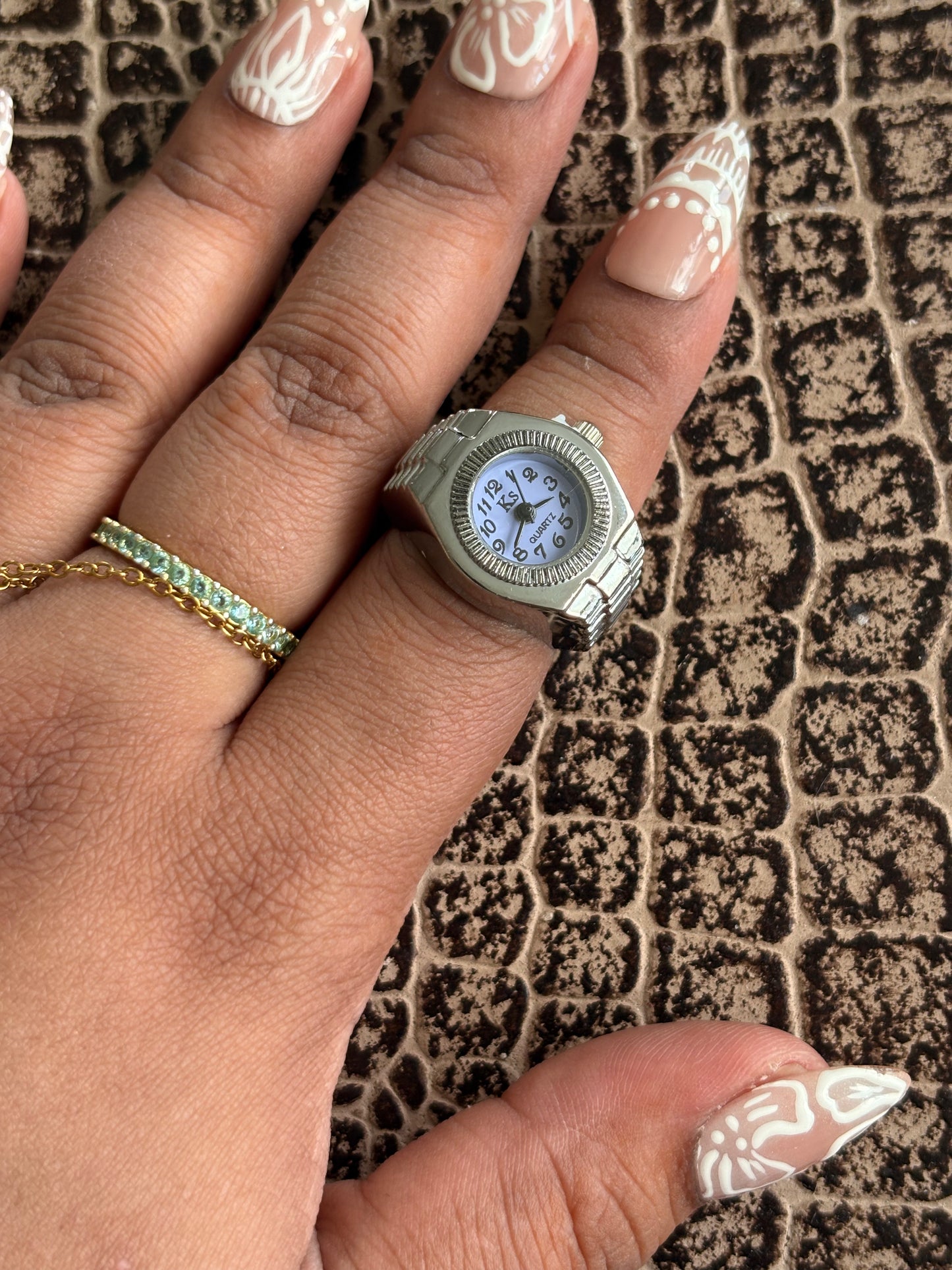 BABY BLUE RING WATCH