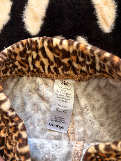 BABY LEOPARD PRINT PANTS - 3M