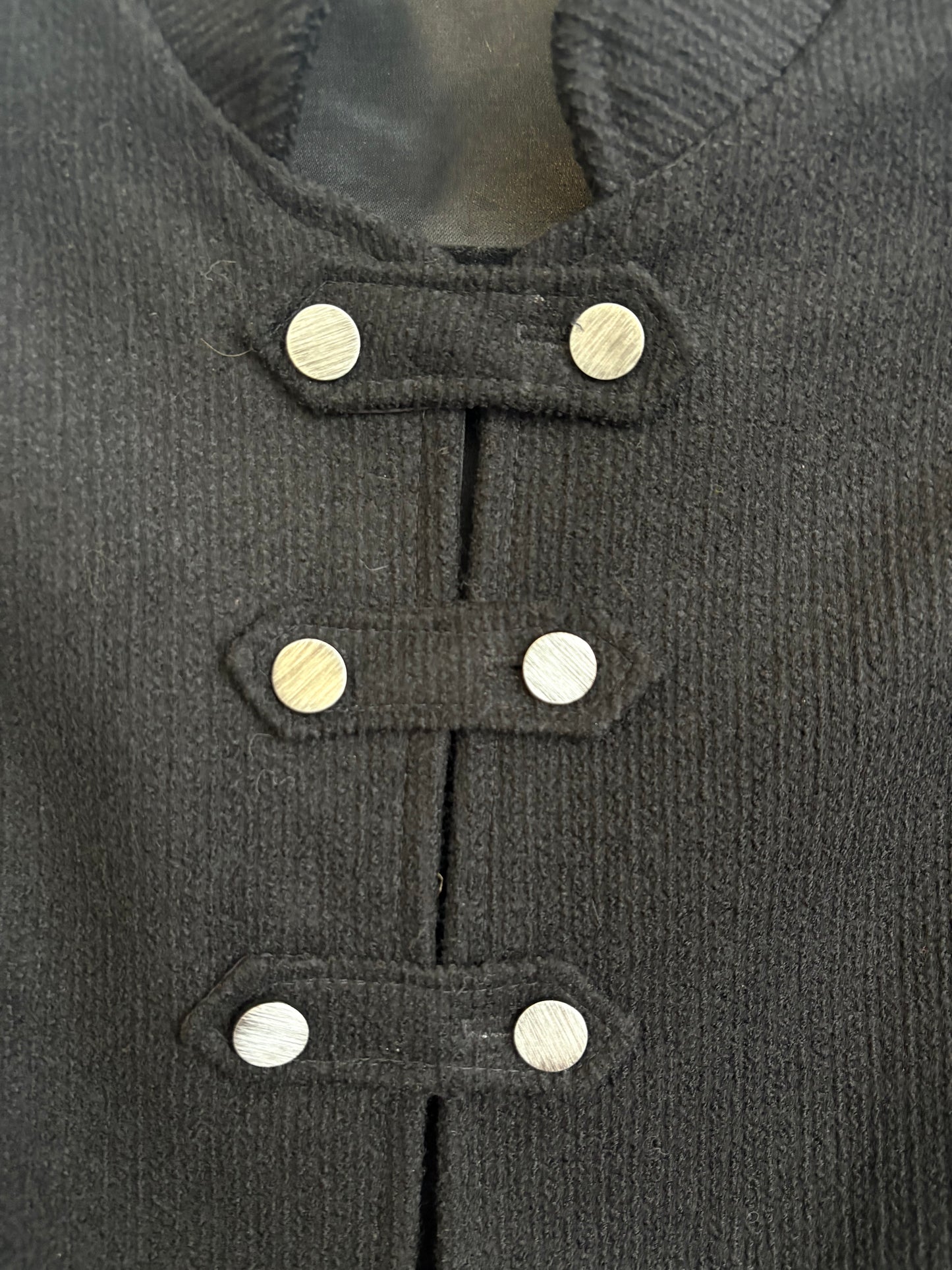 BLACK CAPE JACKET