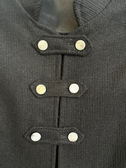 BLACK CAPE JACKET