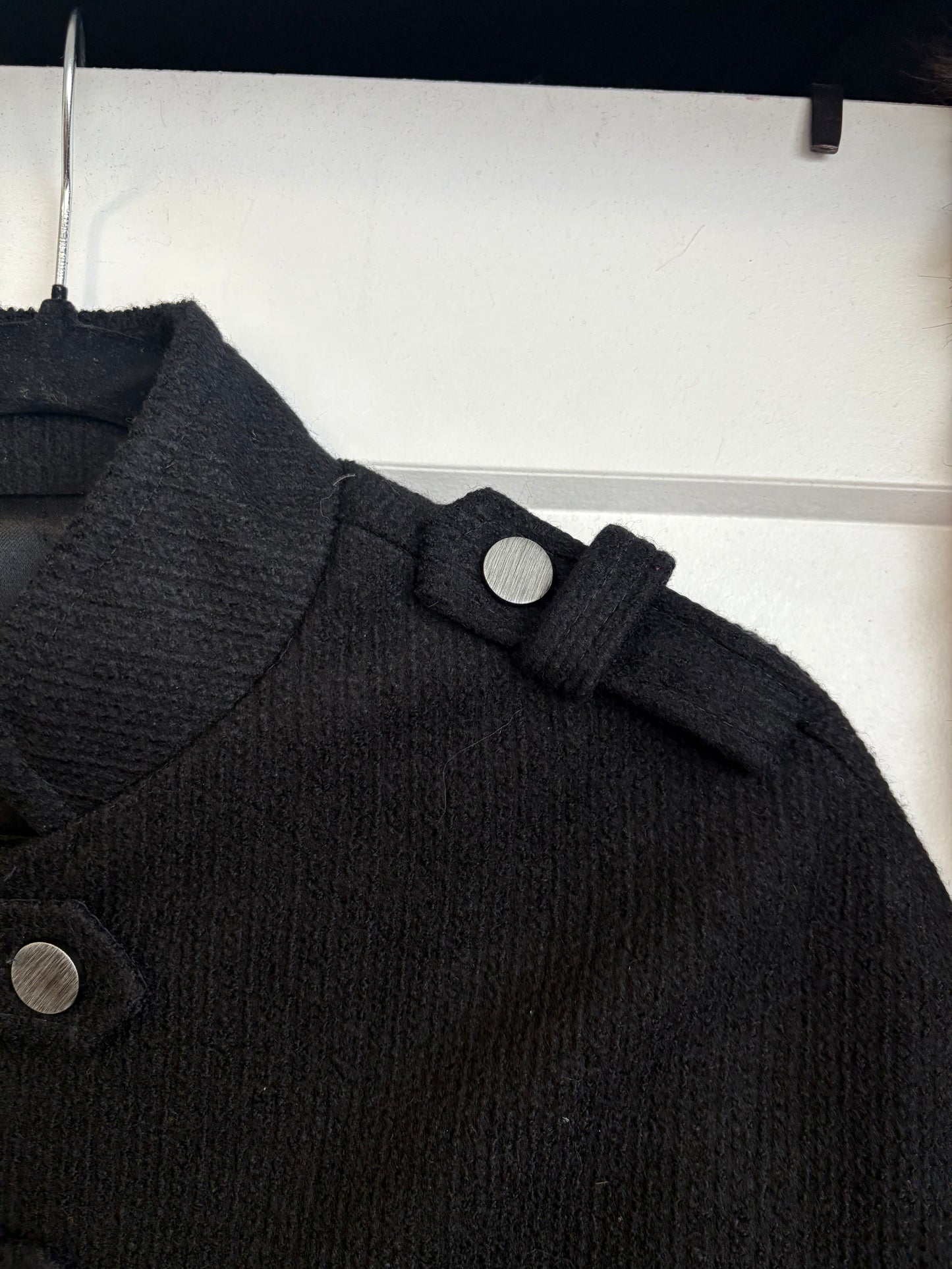 BLACK CAPE JACKET