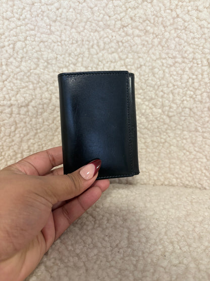 BLACK LEATHER KEY HOLDER WALLET