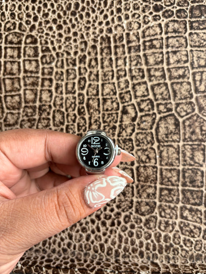 BLACK RING WATCH