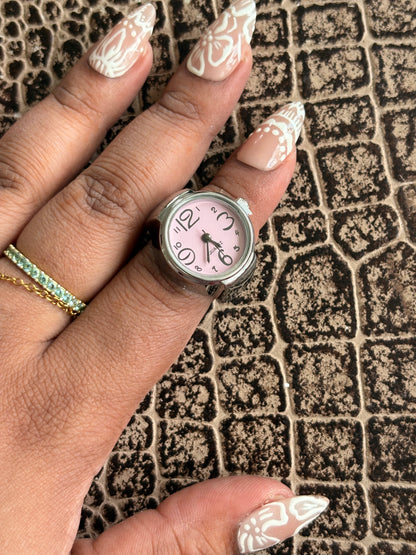 CHERRY BLOSSOM RING WATCH
