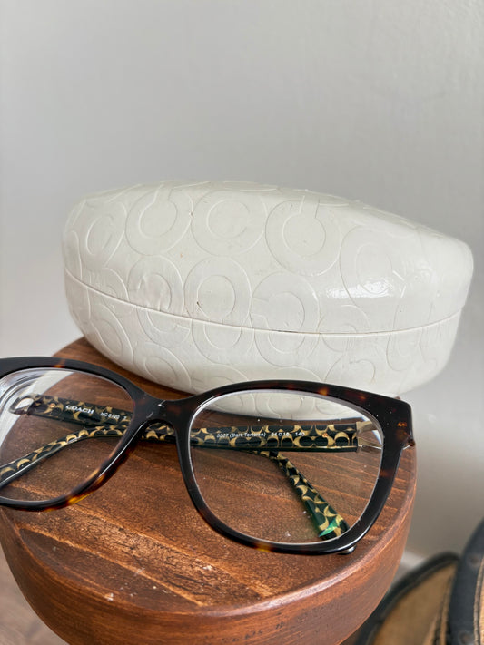 COACH DARK TORTOISE EYEGLASSES