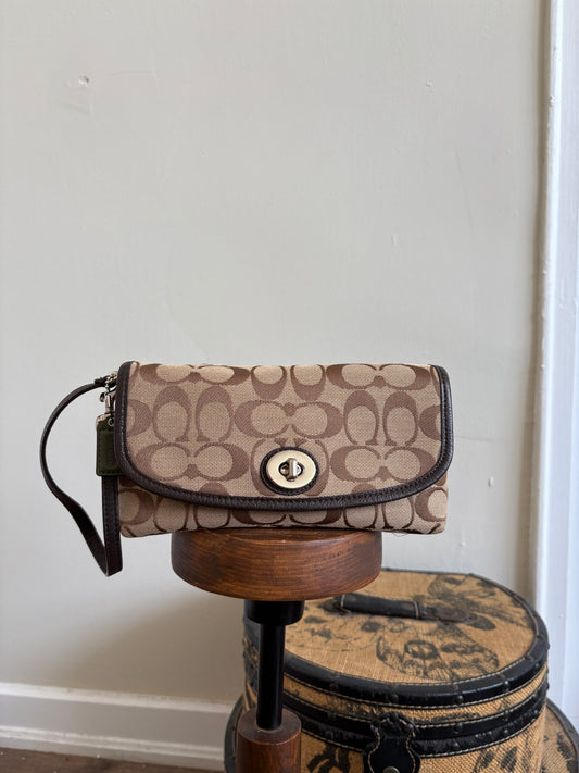 COACH MONOGRAMMED WRISTLET