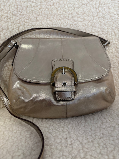 COACH ROSE GOLD SOHO METALLIC CROSSBODY