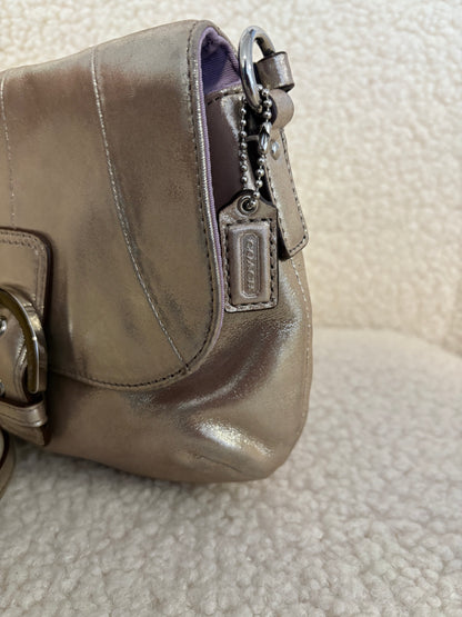 COACH ROSE GOLD SOHO METALLIC CROSSBODY