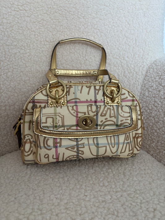 COACH TATTERSALL GRAFFITI SMALL SATCHEL