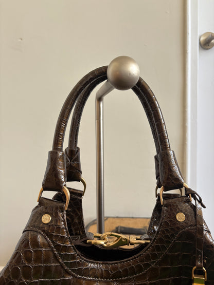 COLE HAAN GENEVIEVE LARGE TRIANGLE TOTE HANDBAG