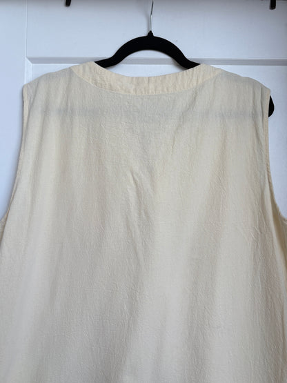 CREAM COTTON TANK