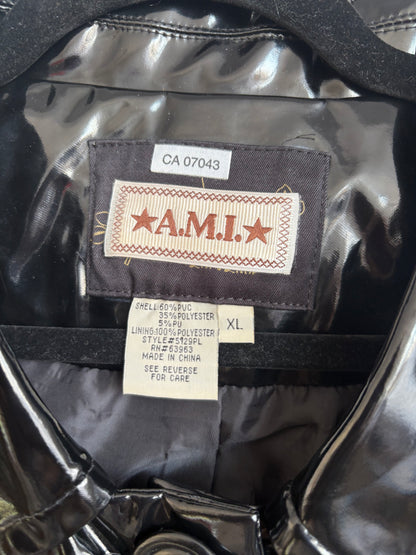 VINTAGE A.M.I. PLEATHER PEACOAT