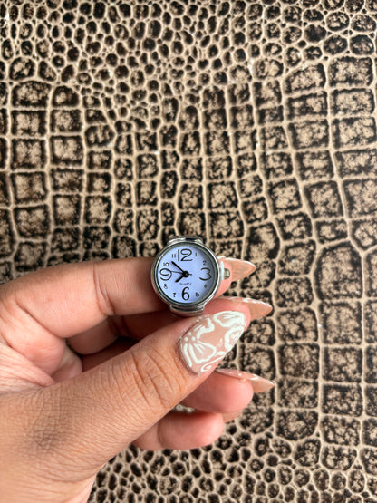 DENIM BLUE RING WATCH
