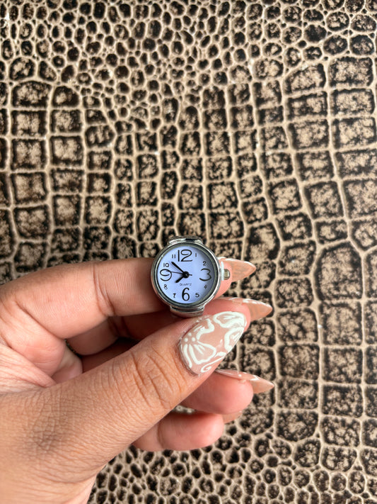DENIM BLUE RING WATCH