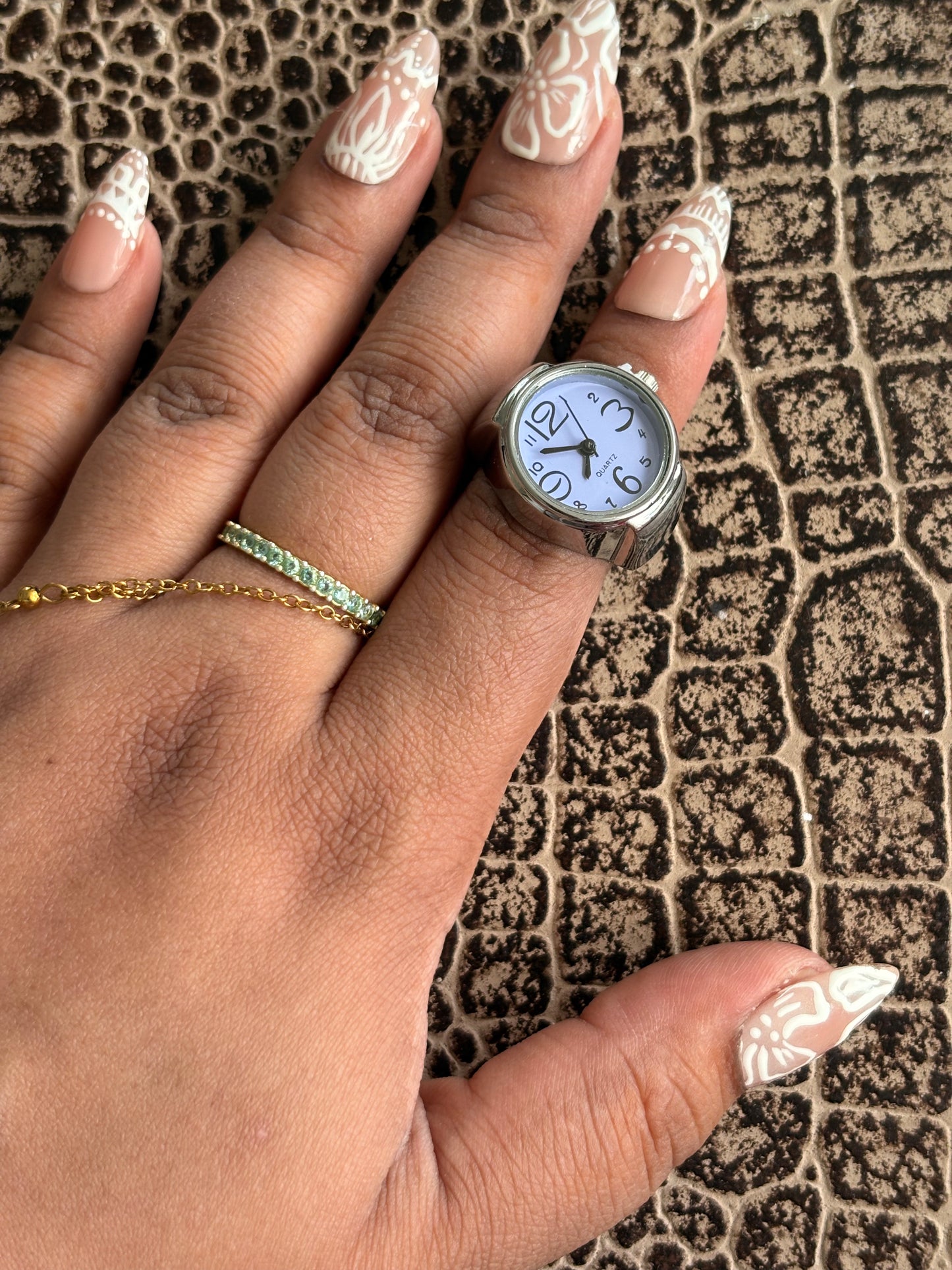 DENIM BLUE RING WATCH