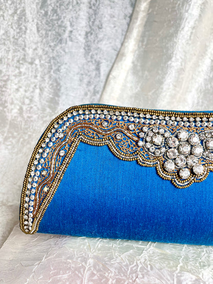 EMBROIDERED CLUTCH BAG