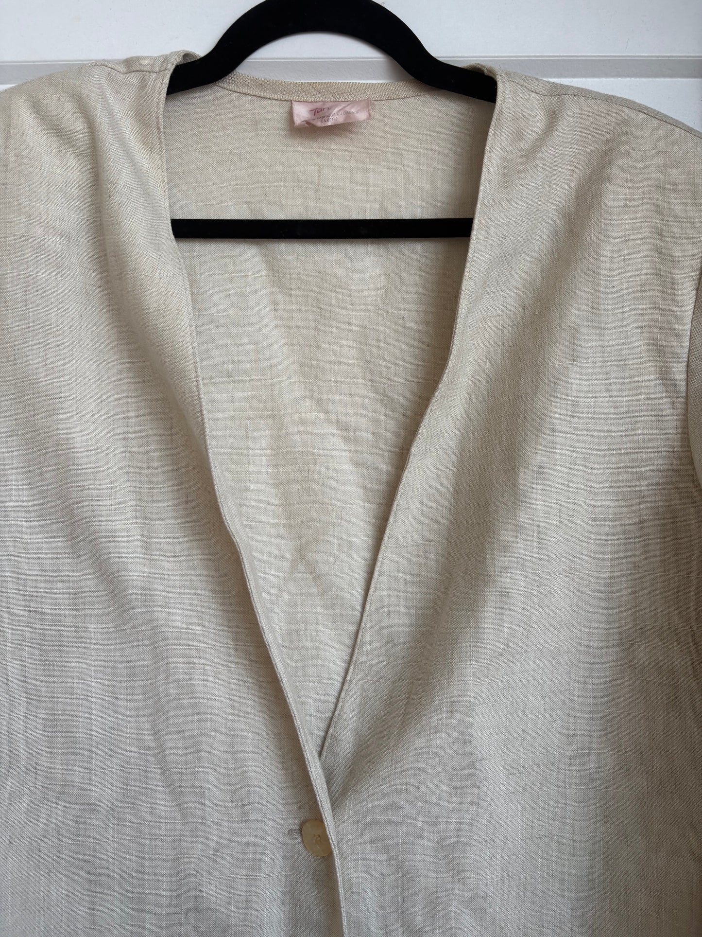 VINTAGE TANJAY LINEN BLAZER