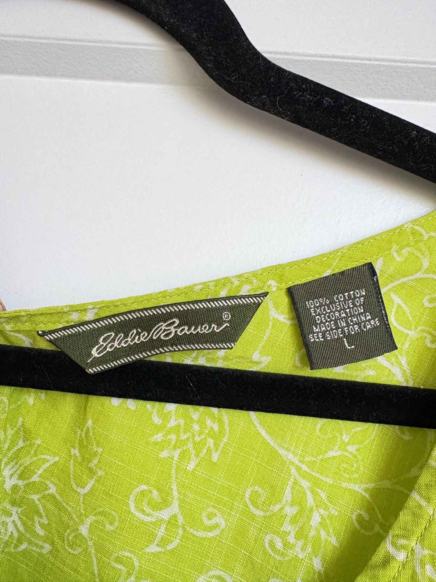 FLORAL AND BEADED EDDIE BAUER TANK TOP