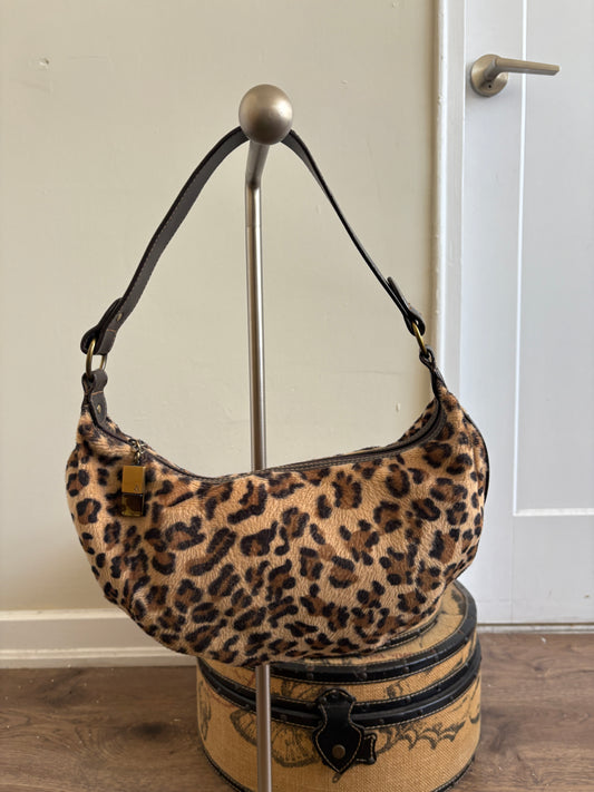 FRANKIE & JOHNNIE ANIMAL FUR SHOULDER BAG