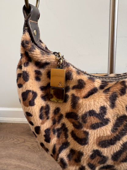 FRANKIE & JOHNNIE ANIMAL FUR SHOULDER BAG