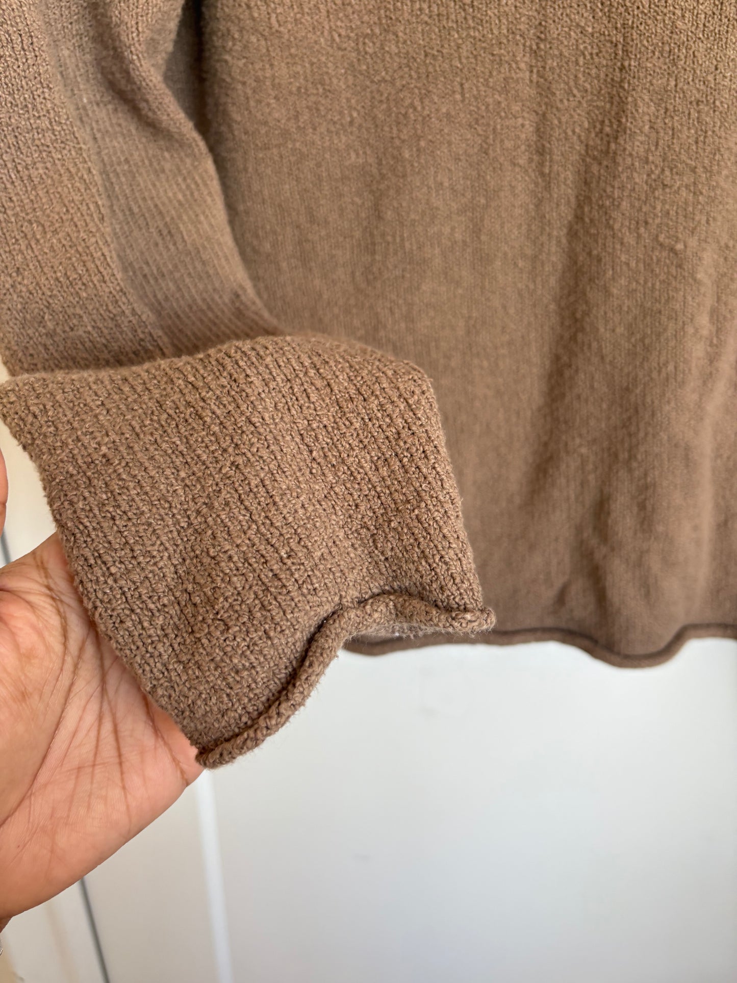 GAP BROWN COTTON HOODIE - XL