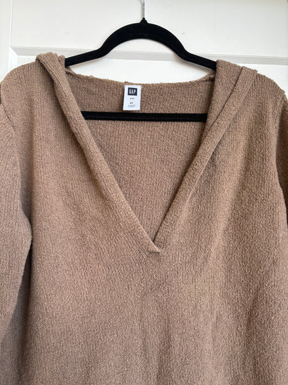GAP BROWN COTTON HOODIE - XL