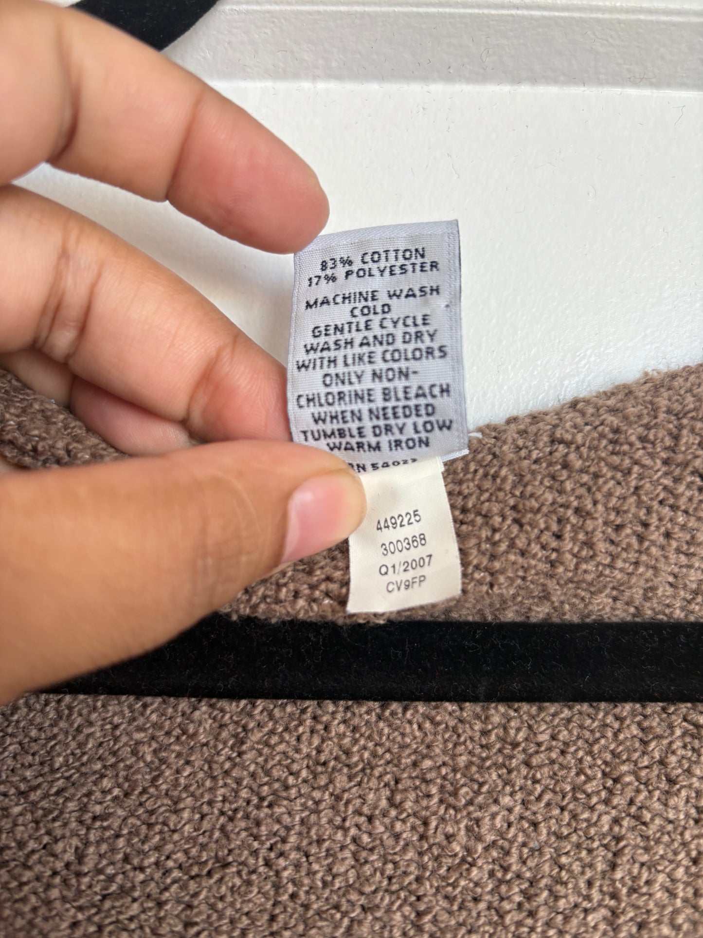 GAP BROWN COTTON HOODIE - XL