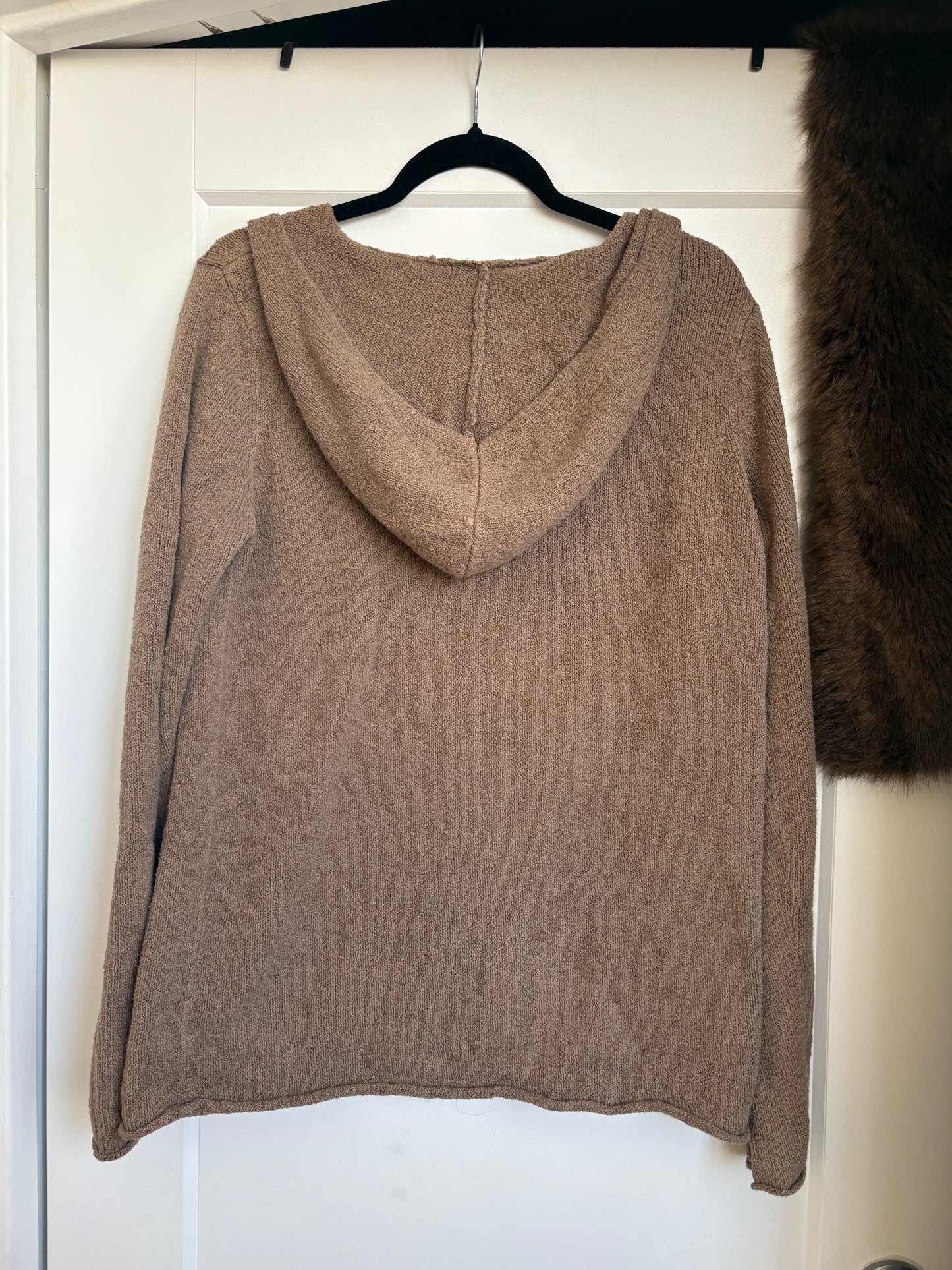 GAP BROWN COTTON HOODIE - XL