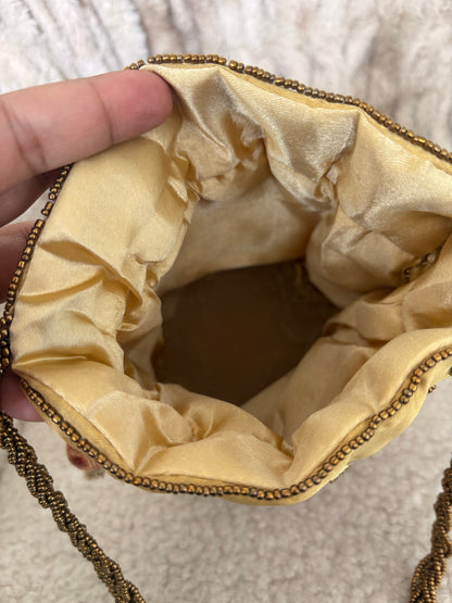 GOLD MIRROR WORK POTLI BAG