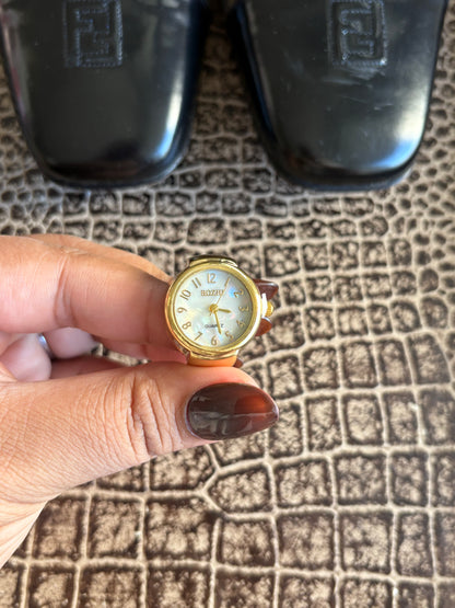 GOLD RING WATCH
