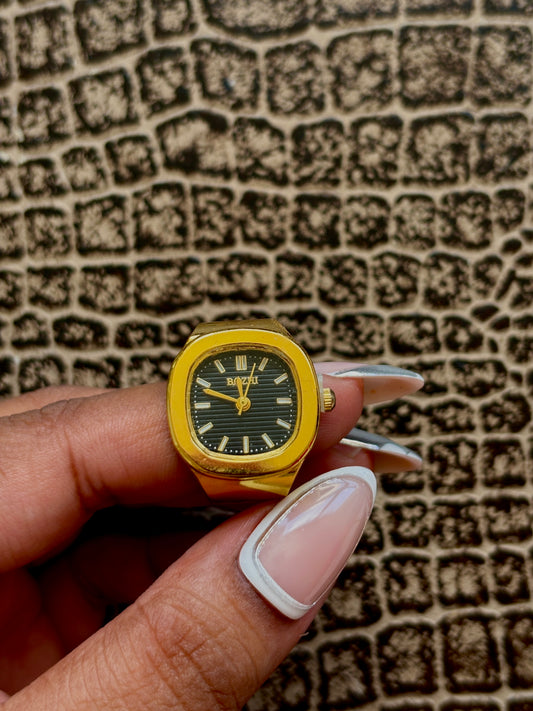 GOLD WATCH RING