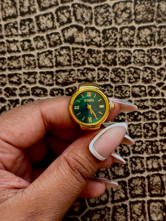 GOLD WATCH RING