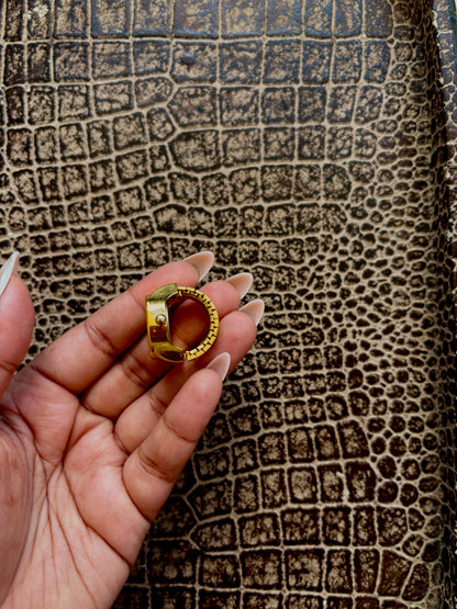 GOLD WATCH RING