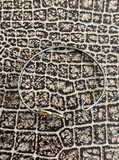 HEART OF GOD 2 TONE CLIP BANGLE
