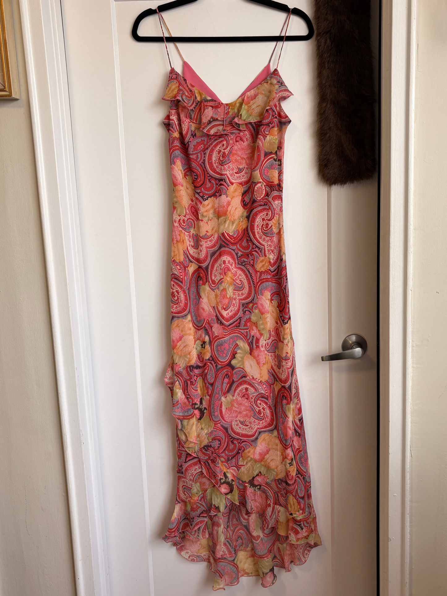 VINTAGE Y2K PAISLEY MAXI DRESs - L