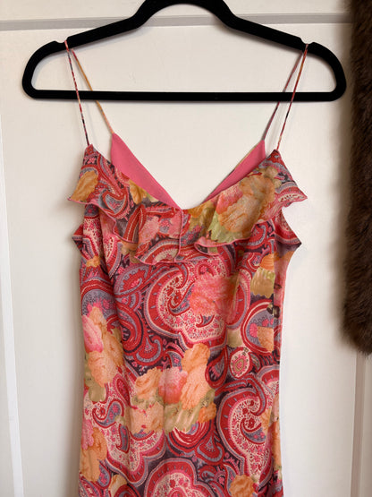 VINTAGE Y2K PAISLEY MAXI DRESs - L