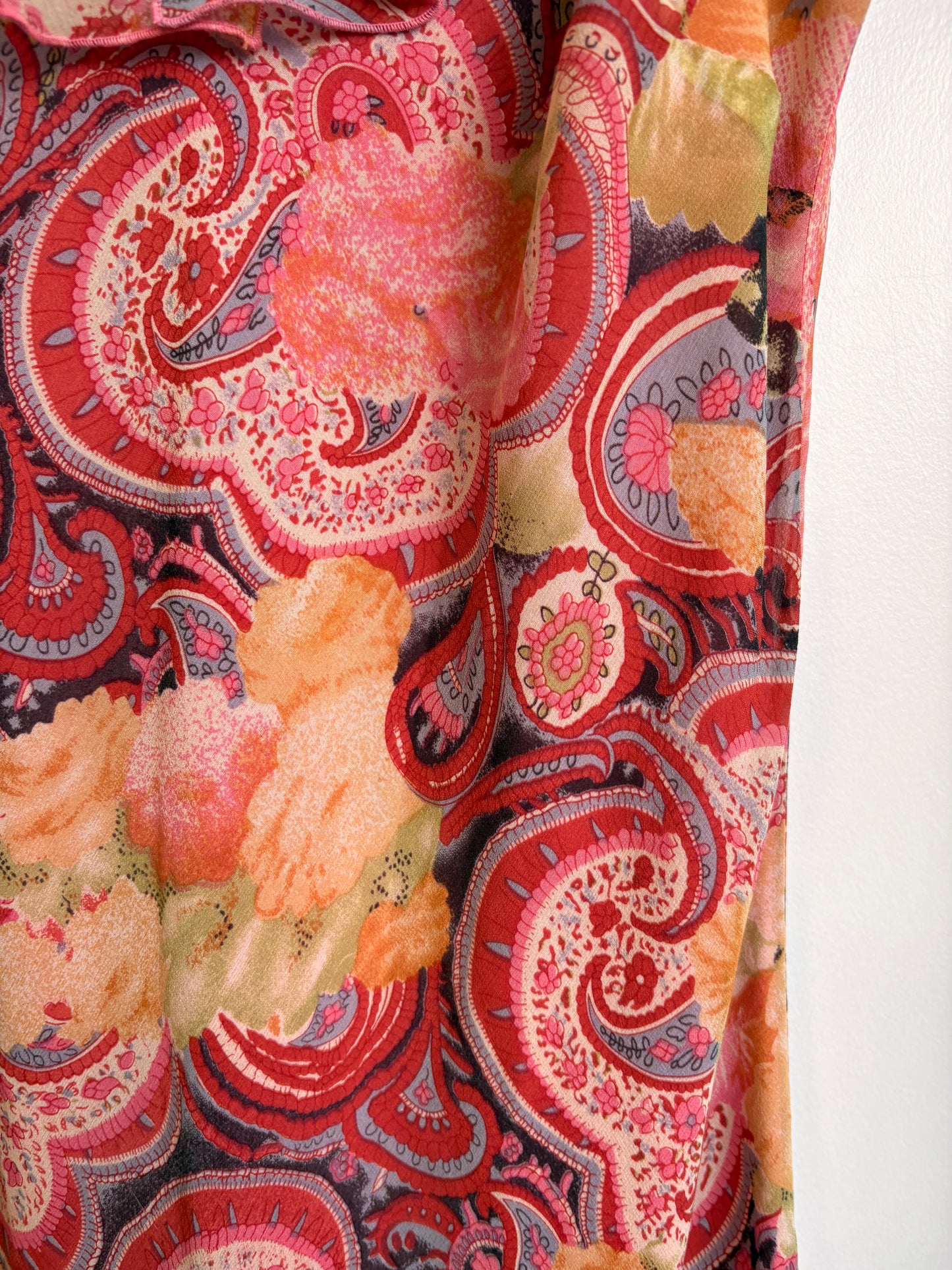 VINTAGE Y2K PAISLEY MAXI DRESs - L