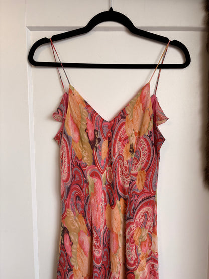 VINTAGE Y2K PAISLEY MAXI DRESs - L