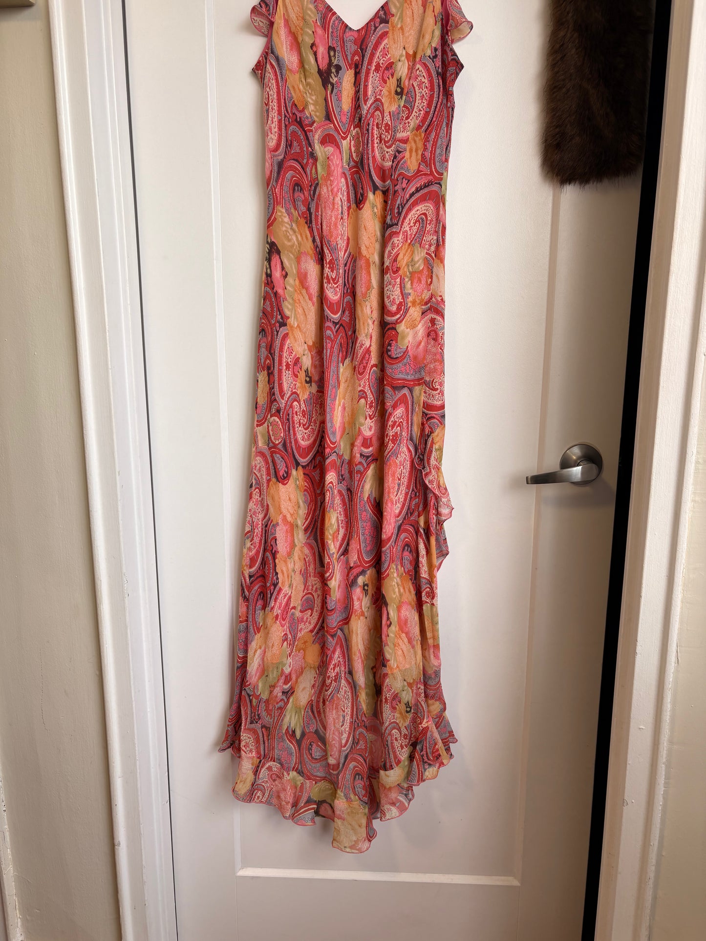 VINTAGE Y2K PAISLEY MAXI DRESs - L