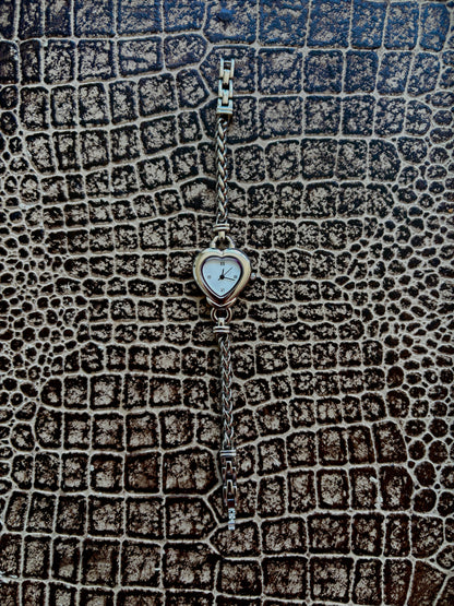 SILVER HEART WATCH