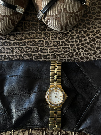 VINTAGE BULOVA DIAMOND ENCRUSTED WATCH