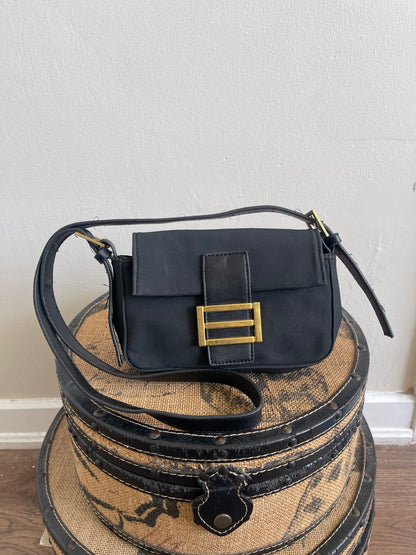 SUEDE BAGUETTE BAG