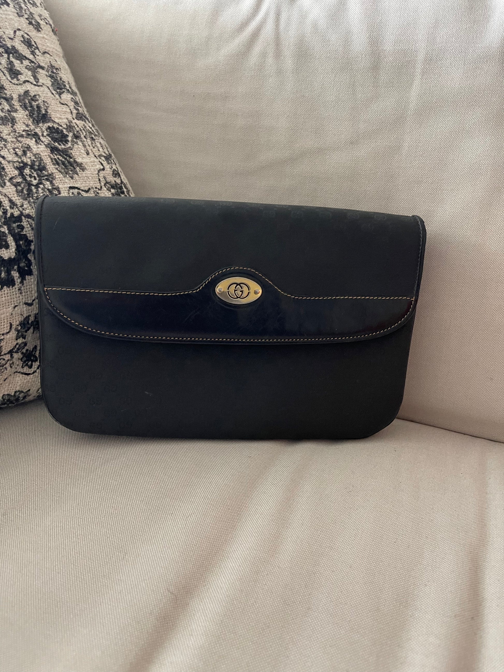 VINTAGE GUCCI MONOGRAM BAG NADRAH