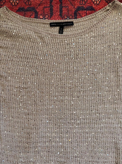 CROCHET SEQUIN TOP - S