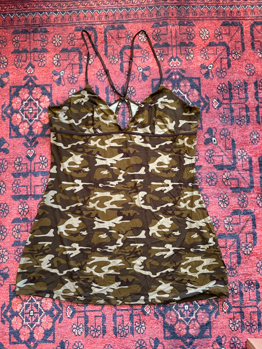 VINTAGE LA SENZA CAMO CAMI - L
